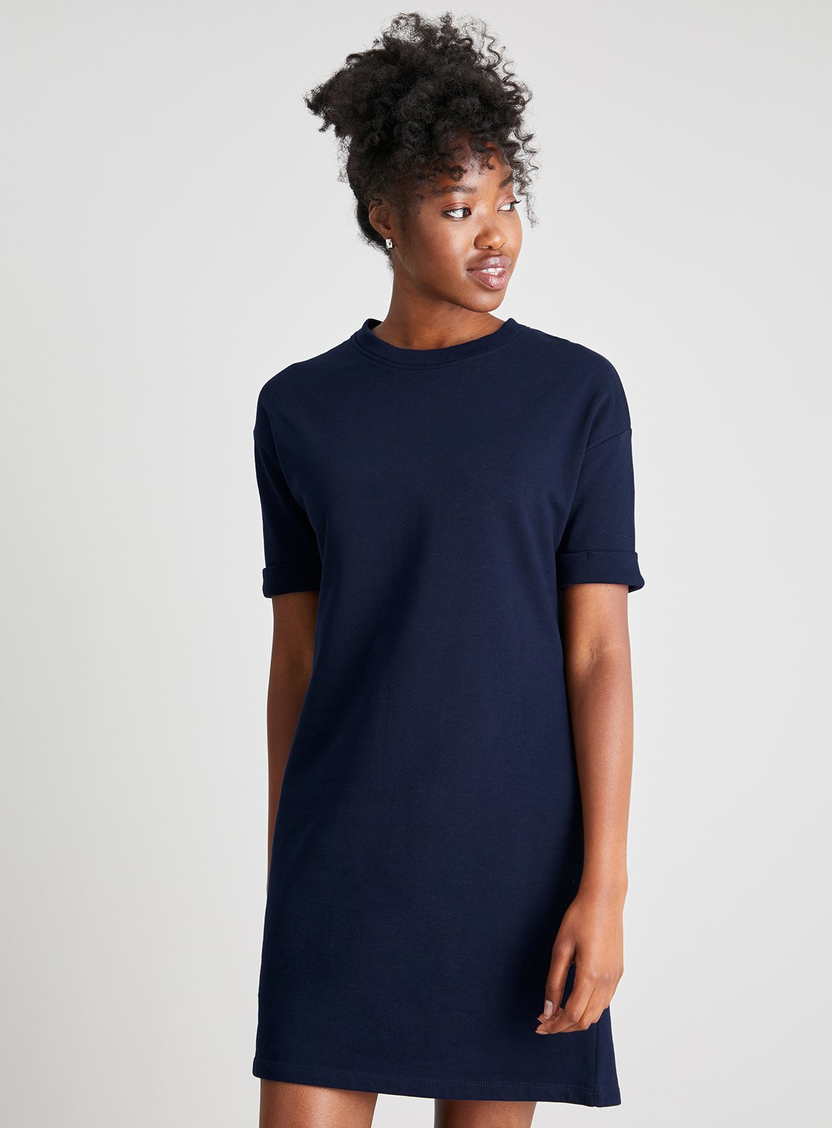 Womens Navy Sweatshirt Dress | Tu clothing